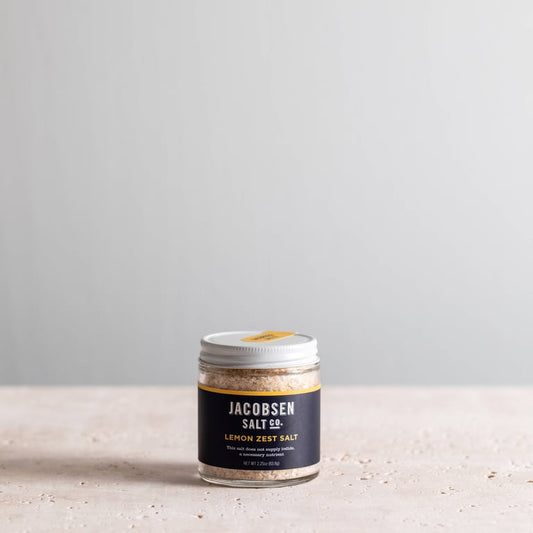 Jacobsen Salt Co. Lemon Zest Infused Sea Salt – 2.25 oz (64 g)