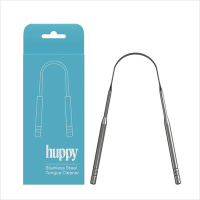Huppy Stainless Steel Tongue Cleaner | Plaque & Odor Removal