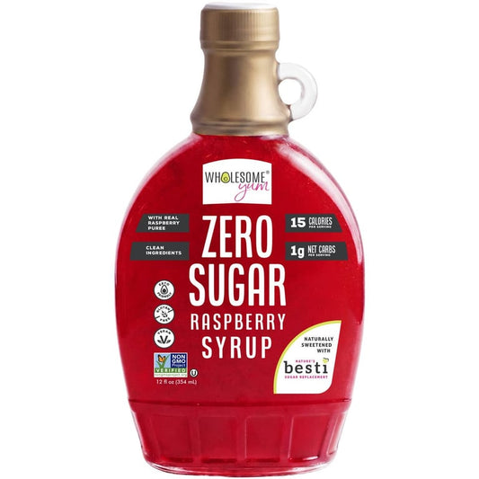 Wholesome Yum Zero Sugar Raspberry Syrup – 354 g / 12 oz