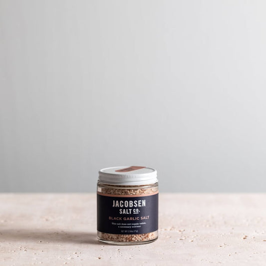 Jacobsen Salt Co. Black Garlic Salt – Infused Sea Salt – 3.4 oz (96 g)