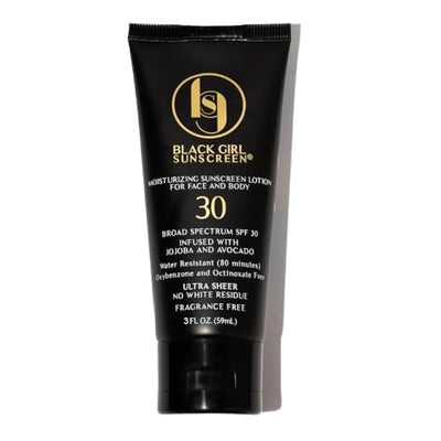 BLACK GIRL SUNSCREEN Face & Body Moisturizing Sunscreen Lotion SPF 30 (3 fl oz)