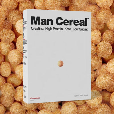 Man Cereal Protein Cereal with Creatine – Cinnamon – 7.4 oz (210 g)