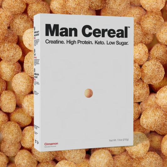 Man Cereal Protein Cereal with Creatine – Cinnamon – 7.4 oz (210 g)