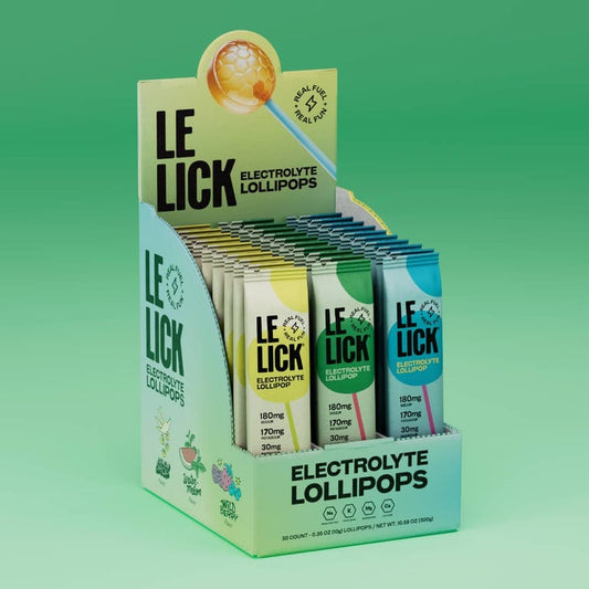 LeLick Electrolyte Lollipops – Juicy Box – 30 Count