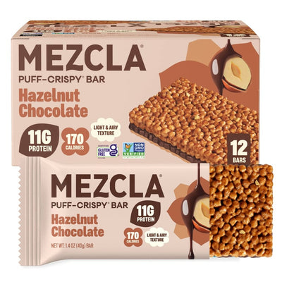 Mezcla Hazelnut Chocolate Protein Bar – 12 Bar Pack