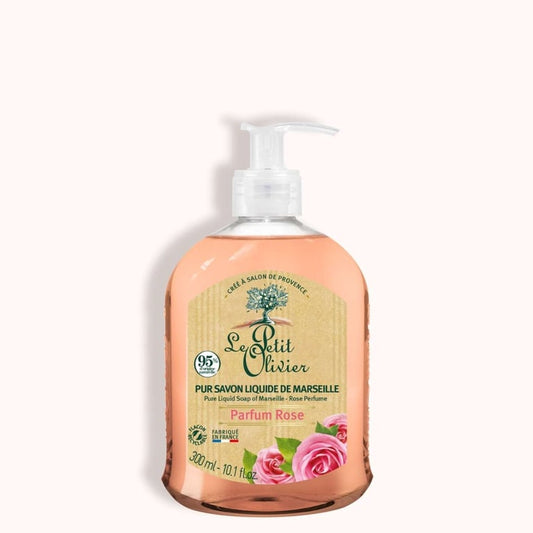 Le Petit Olivier – Pure Liquid Marseille Soap – Rose – 300 mL