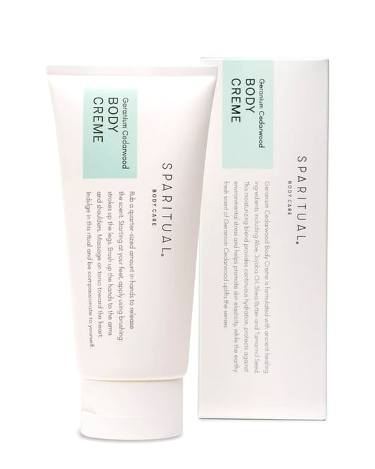 SPARITUAL Geranium Cedarwood Body Crème — 6 oz