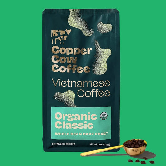 Copper Cow Coffee Organic Classic Whole Bean Coffee — 12 oz
