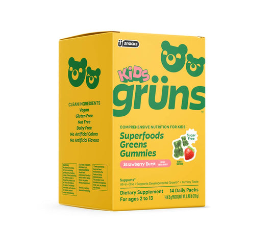 Grüns Kids Sugar-Free Superfood Greens Gummies, 14 Servings