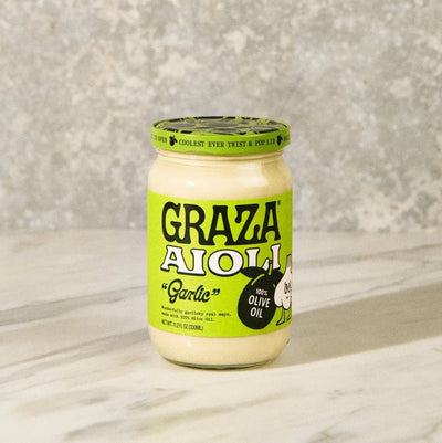 Graza Garlic Olive Oil Aioli – Jar, 11.2 oz
