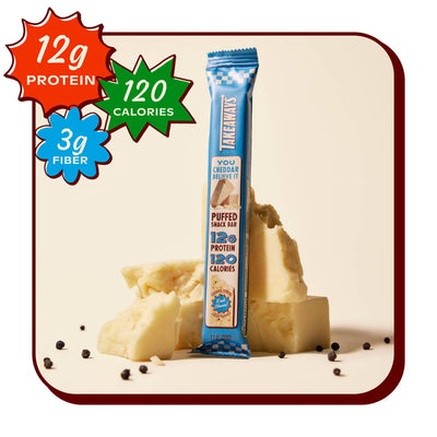 Takeaways White Cheddar Savoury Protein Bar — 32 g