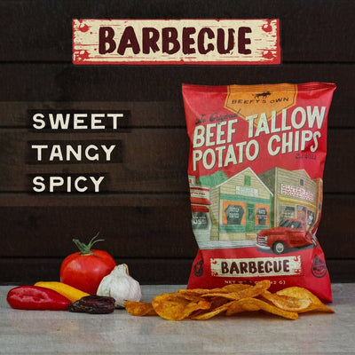 Beefy's Own Beef Tallow Potato Chips – Barbecue, 5 oz