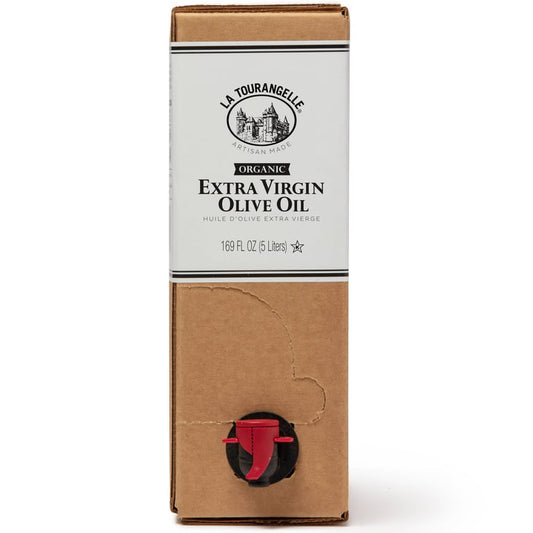 La Tourangelle Organic Bright & Peppery Extra Virgin Olive Oil Bag-in-Box – 5 L
