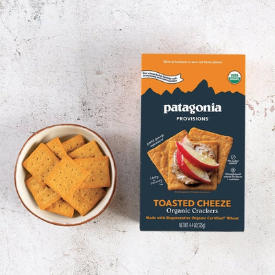 Patagonia Provisions Organic Toasted Cheeze Crackers — 4.4 oz box