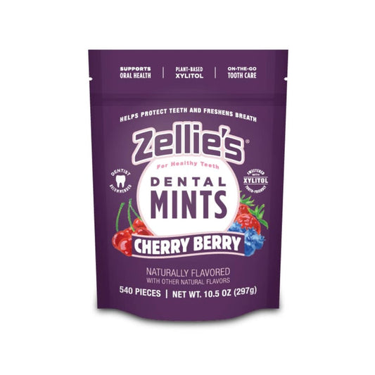 Zellie's Xylitol Dental Mints — Cherry Berry, 540-Count Pouch