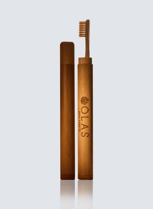 OLAS Wellness – Bamboo Toothbrush Travel Case – 1 Case