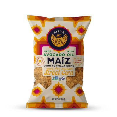 Siete Foods Maíz Dairy Free Mexican Street Corn Tortilla Chips — 7.5 oz