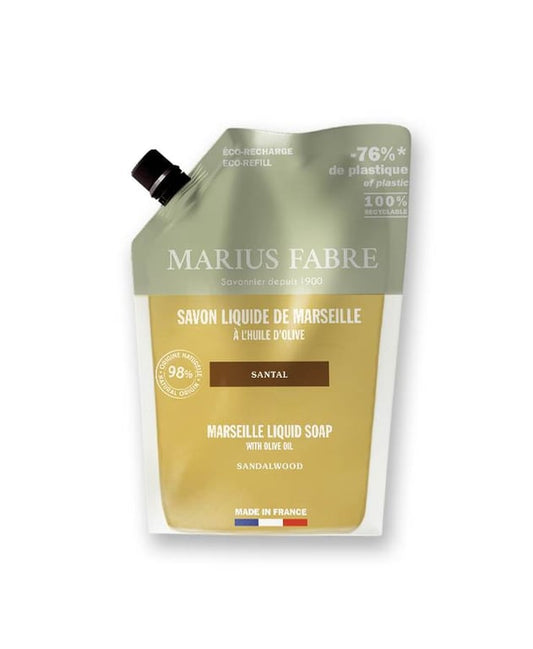 Marius Fabre – Sandalwood Marseille Liquid Soap – 1 L Eco-Refill