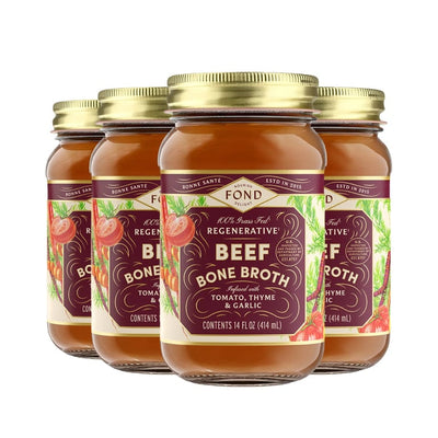 FOND – Tomato & Thyme Grass-Fed Beef Bone Broth – 14 oz
