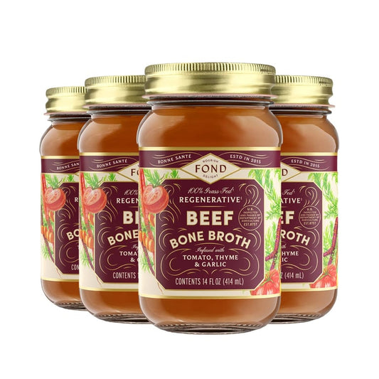 FOND – Tomato & Thyme Grass-Fed Beef Bone Broth – 14 oz