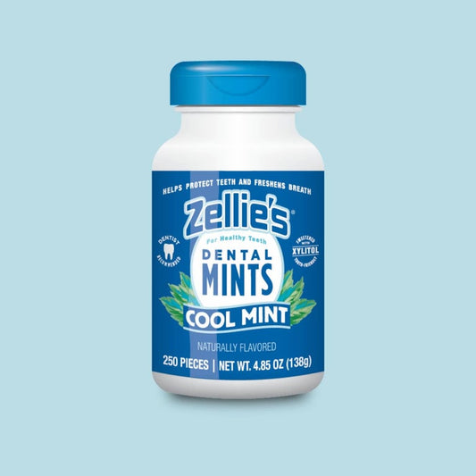 Zellie's Xylitol Dental Mints — Cool Mint, 250-Count Jar