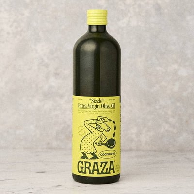 Graza Sizzle Extra Virgin Olive Oil – Glass Bottle, 750 mL