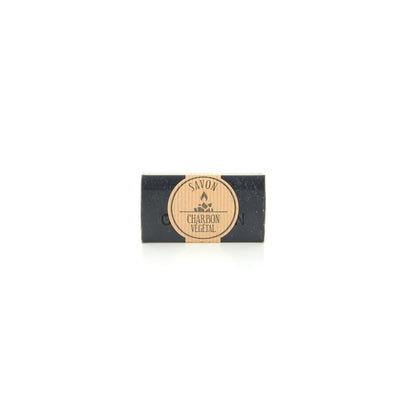 La Savonnette Marseillaise Soap enriched with vegetable charcoal — 100 g
