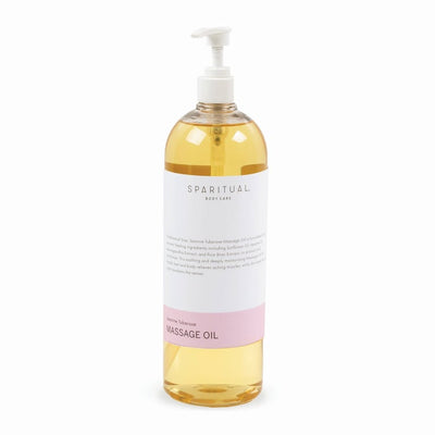 SPARITUAL Jasmine Tuberose Massage Oil — 33.8 fl oz / 1 L