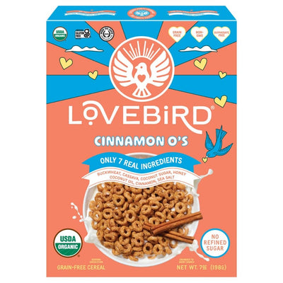 Lovebird – Cinnamon Organic Grain-Free Cereal – 7 oz (198 g)