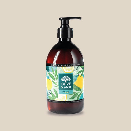 Olive & Moi Green Tea & Yuzu Liquid Soap — 500 mL