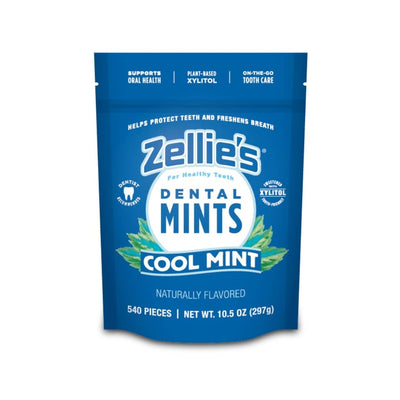Zellie's Xylitol Dental Mints — Cool Mint, 540-Count Pouch