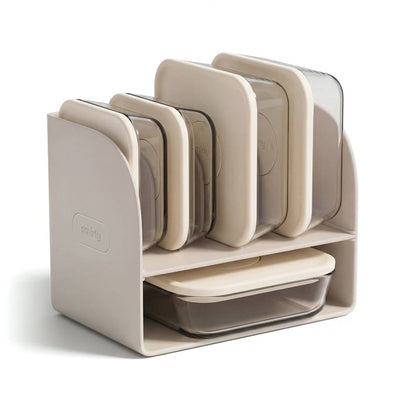 Smirly – Glass Food Container Set – Cream White