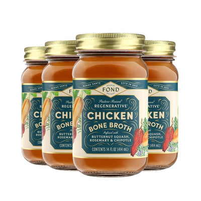 FOND – Butternut & Rosemary Pasture-Raised Chicken Bone Broth – 14 oz