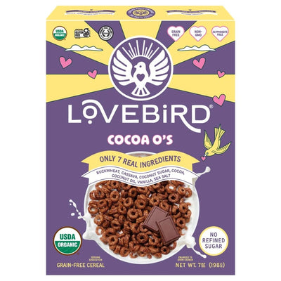 Lovebird – Cocoa Organic Grain-Free Cereal – 7 oz (198 g)