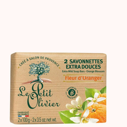 Le Petit Olivier – Extra Gentle Soap – Orange Blossom – 2 × 100 g