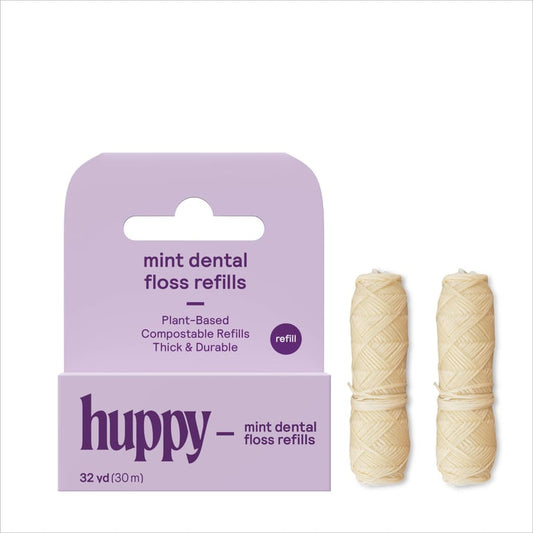 Huppy – Mint Vegan Dental Floss Refills – 2-Pack