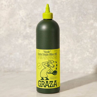 Graza Sizzle Extra Virgin Olive Oil – Squeeze Bottle, 750 mL