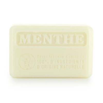 La Savonnette Marseillaise Nature Soap — Peppermint — 125 g