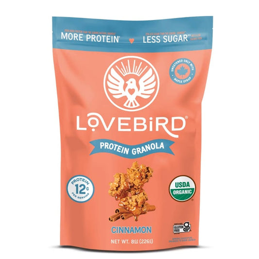 Lovebird – Cinnamon Organic Protein Granola – 8 oz (226 g)