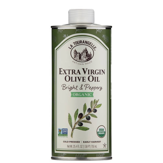 La Tourangelle Organic Bright & Peppery Extra Virgin Olive Oil – 25.4 fl oz