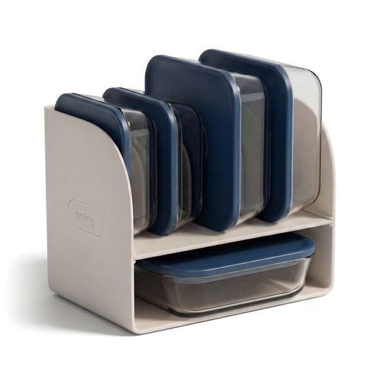 Smirly – Glass Food Container Set – Blue
