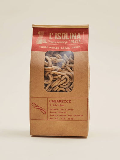 L'Isolina Pasta Whole Grain Casarecce Pasta, 1 lb