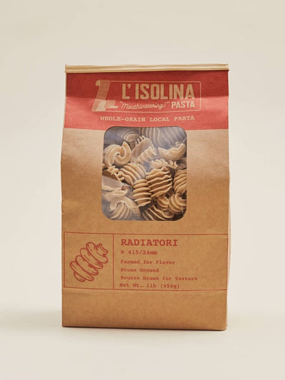L'Isolina Pasta Organic Whole Grain Radiatori Pasta, 1 lb