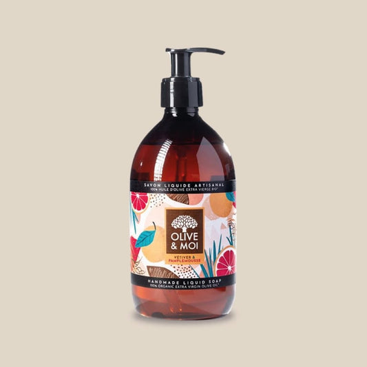 Olive & Moi Vetiver Liquid Soap — 500 mL