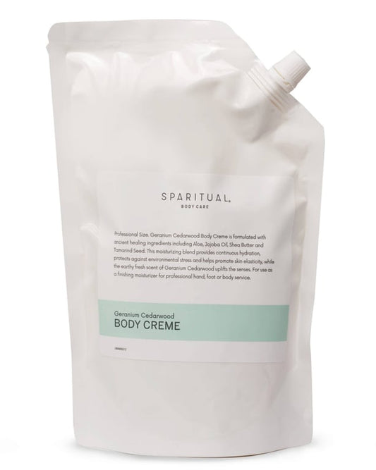 SPARITUAL Geranium Cedarwood Body Crème — 33.8 fl oz