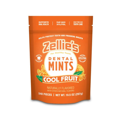 Zellie's Xylitol Dental Mints — Cool Fruit, 540-Count Pouch