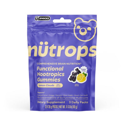 Grüns Nütrops Adult Sugar-Free Functional Nootropics Gummies, 3 Servings