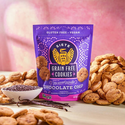 Siete Foods Grain Free Chocolate Chip Cookies with Mexican Vanilla — 4.5 oz