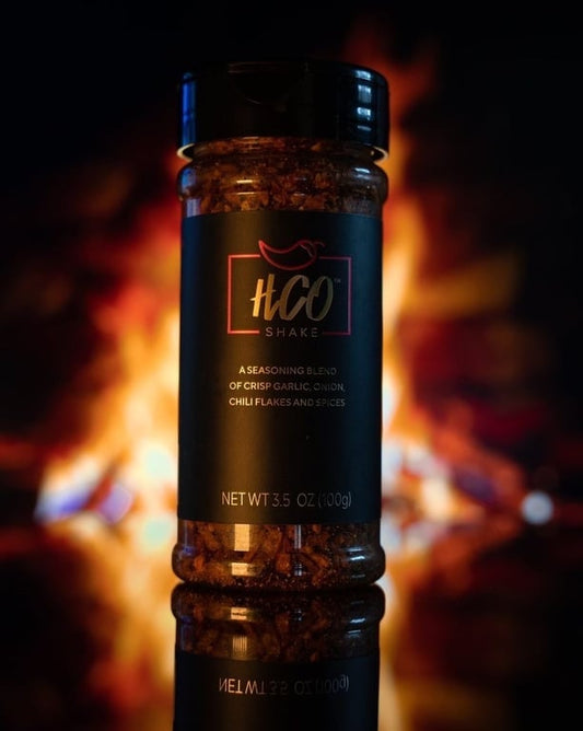 Hot Crispy Oil HCO Shake Garlic, Onion & Chili Seasoning — 3.5 oz