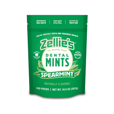 Zellie's Xylitol Dental Mints — Spearmint, 540-Count Pouch